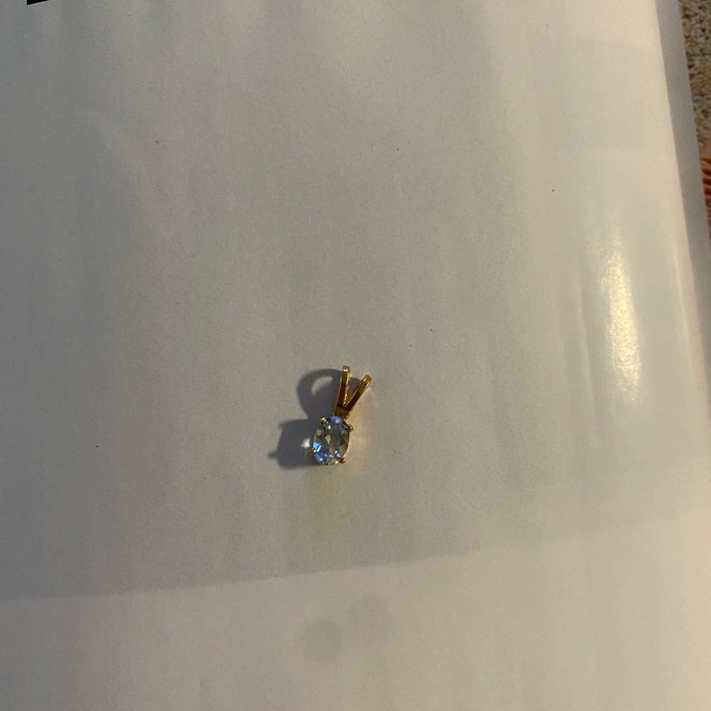SS .925 Aquamarine Pendent